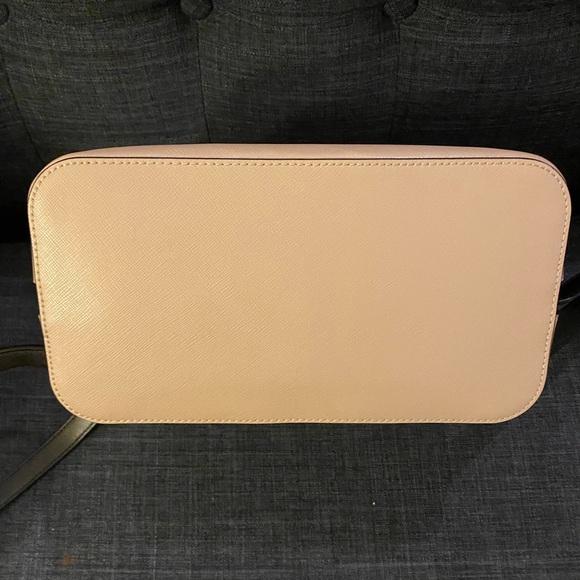 Kate Spade Staci Saffiano Leather Dome Backpack Warm Beige Multi - Picture 4 of 9